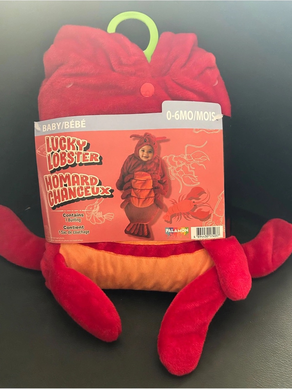 NWT 🆕 Halloween Costume Lucky Lobster Red (0-6 months)